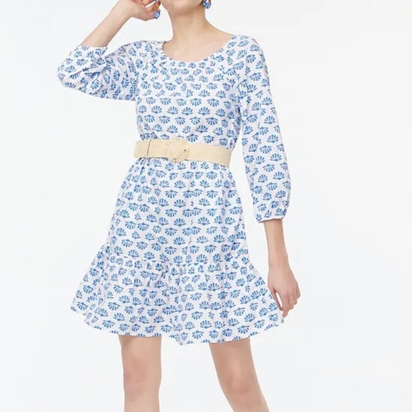 J. Crew Factory Dresses & Skirts - 🎉HP🎉JCREW FACTORY | NWT Blue and White Scoop Neck Dress with Pockets 🐚
